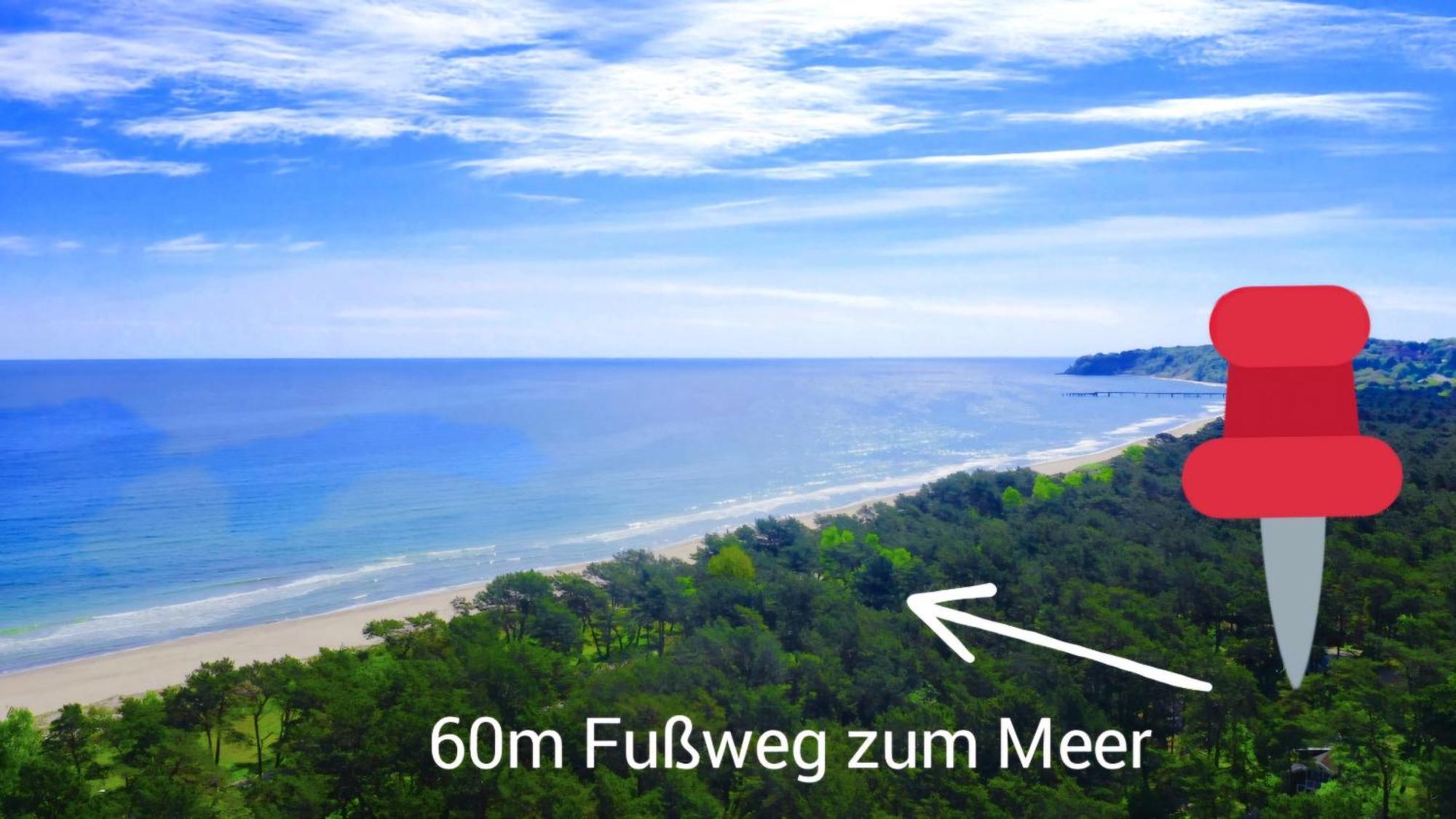Strandhaus Ruegen - Meerblick, Sauna, Kamin & Whirlpool Baabe Eksteriør billede